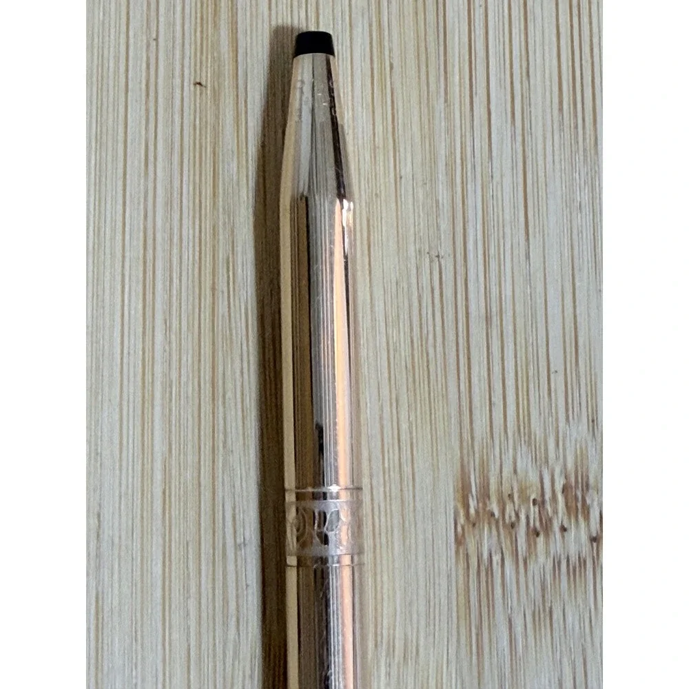 Vintage Cross 1/20 14KT Gold Filled Ballpoint Pen with Pink Leather Rose Sleeve